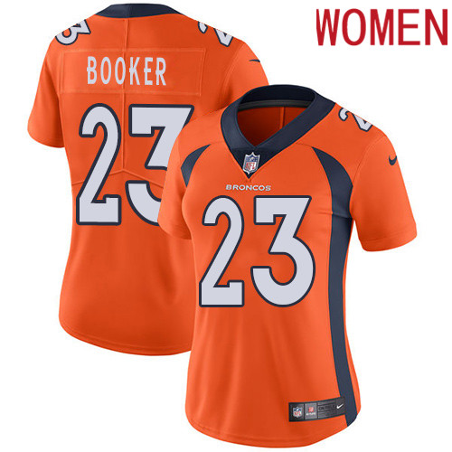 2019 Women Denver Broncos #23 Booker orange Nike Vapor Untouchable Limited NFL Jersey